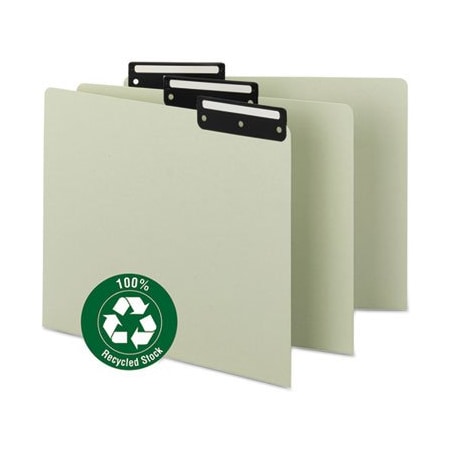 Smead Smead, RECYCLED BLANK TOP TAB FILE GUIDES, 1/3-CUT TOP TAB, BLANK, 8.5 X 11, GREEN, 50PK 50534